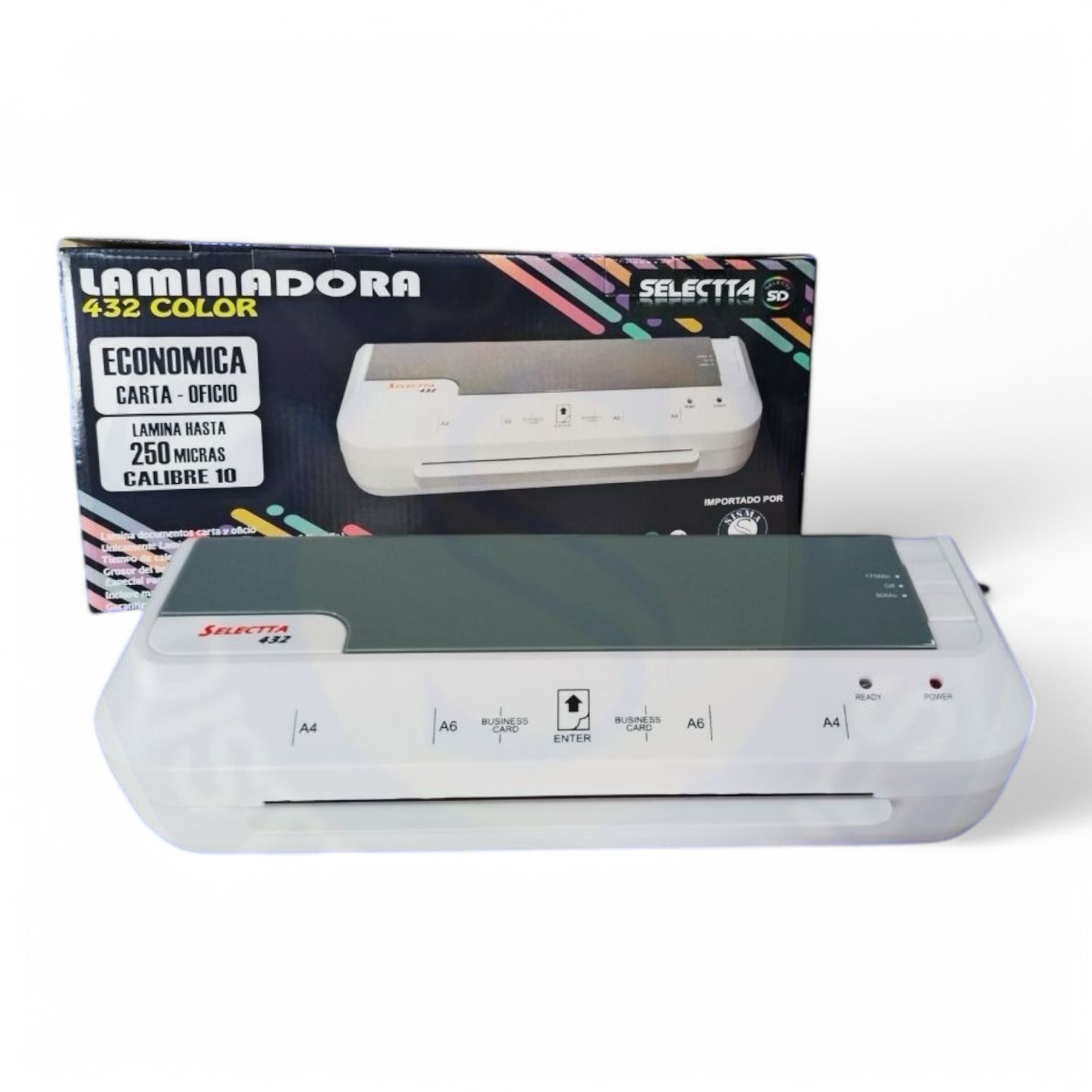 Laminadora Selectta 432 Blanca_Planeta Gráfico